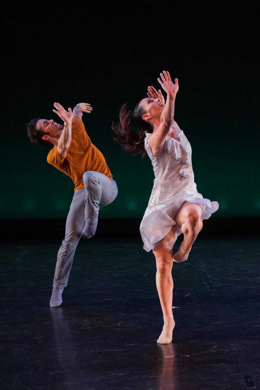 
Bodytraffic’s Guzmán Rosado and Tina Finkelman  Berkett perform in Richard Siegal’s O2joy.


