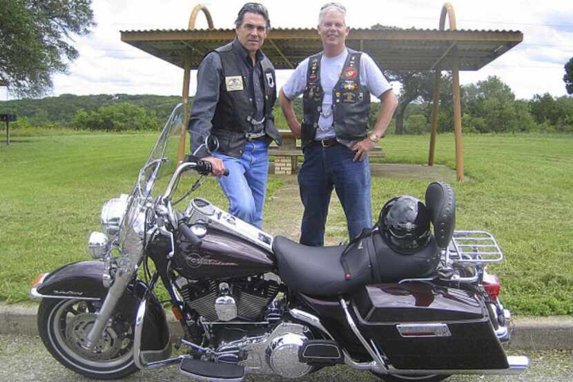 Harley lover Perry, who's working to kick-start his presidential hopes, gets together every...