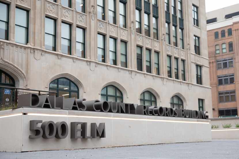 The Dallas County Records Building sits at 500 Elm Street in downtown Dallas on December 31,...