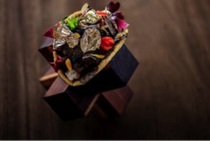 A photo of the $25,000 taco, from the Grand Velas Los Cabos resort web site.