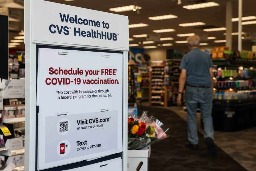 CVS on West Campbell Road offers free COVID-19 vaccination in Richardson on Thursday, August...