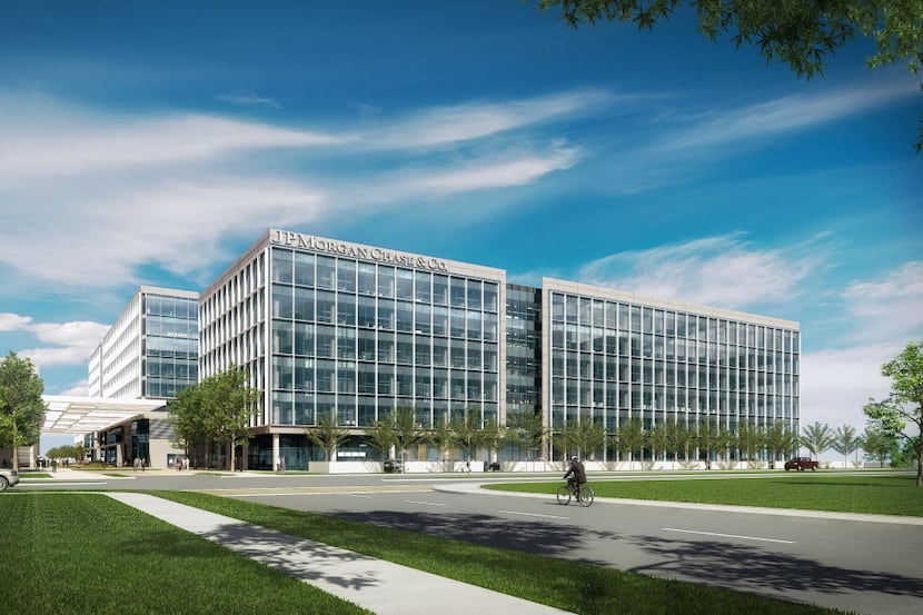 JPMorgan Chase & Co.'s new Legacy West campus in Plano will eventually house almost 6,000...