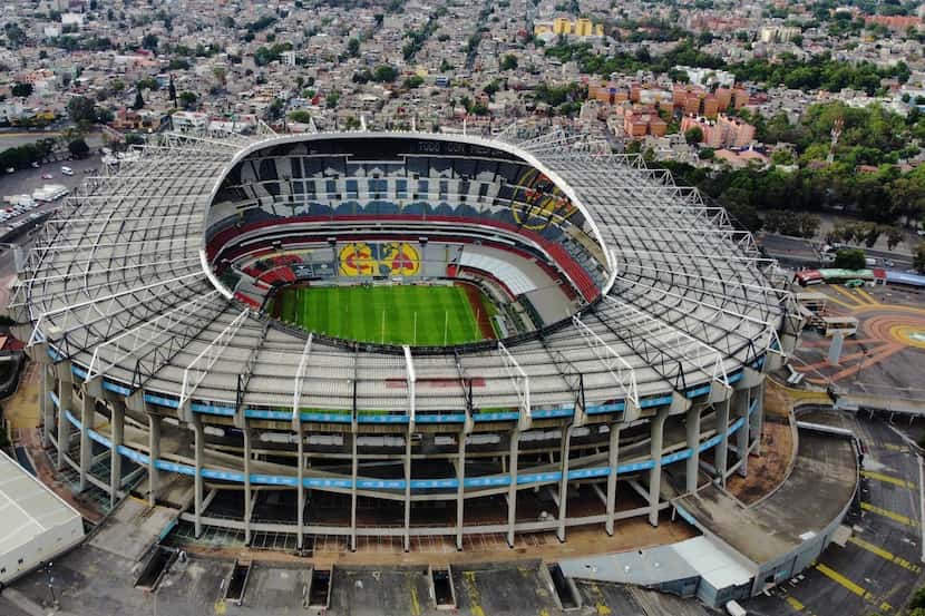 Vista aérea del estadio Azteca de México, casa del equipo América.