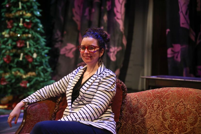 Director Joanie Schultz sat on the set for A Doll's House before a rehearsal at WaterTower...