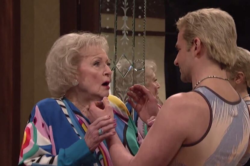 Betty White and Bradley Cooper stole the show by making out in 'The Californians.'