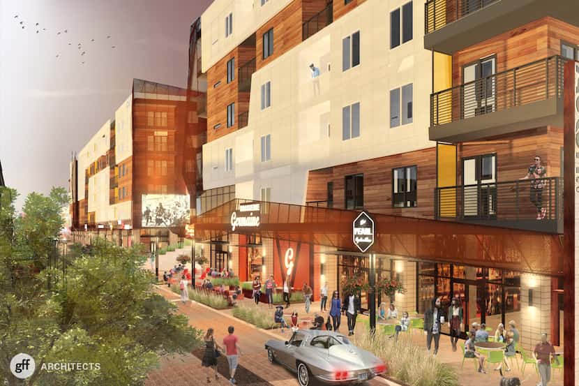 The Ablon at Galleria Muse development on Alpha Road will include new apartments and retail...