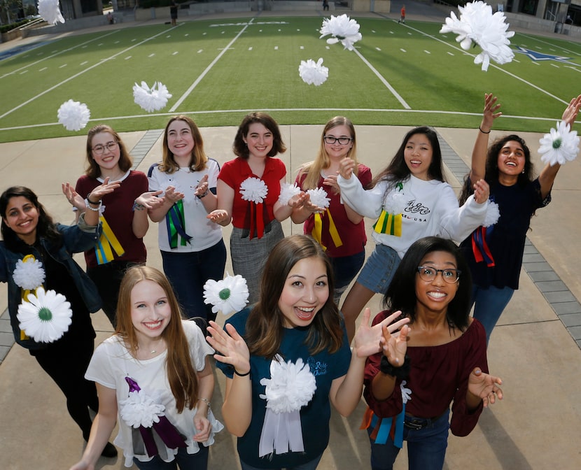 Frisco Reedy High School student Ellie Meinershagen, center front, has overseen Ellie's Mum...