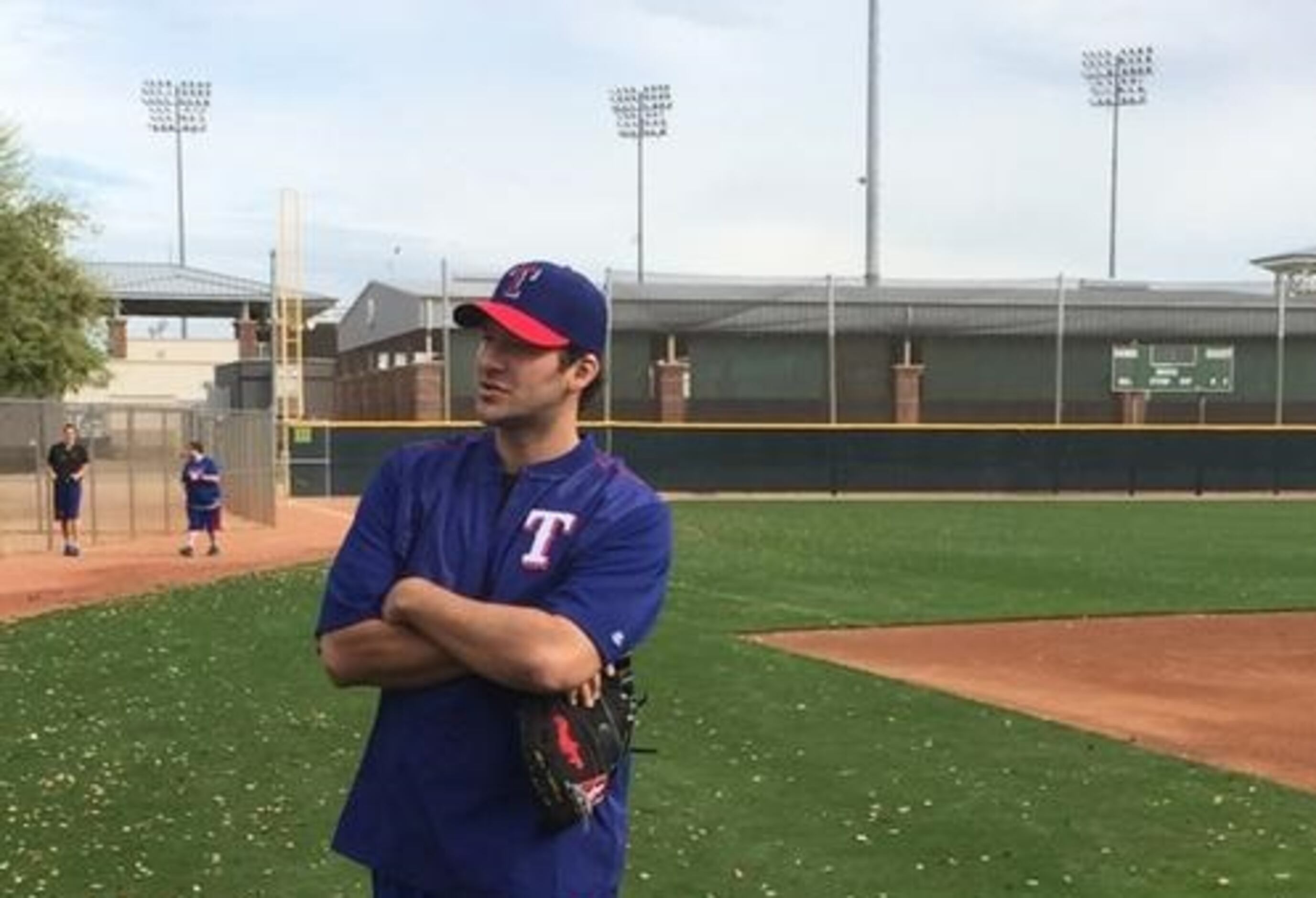 Russell Wilson Practiced With the Texas Rangers and Fans Went Nuts