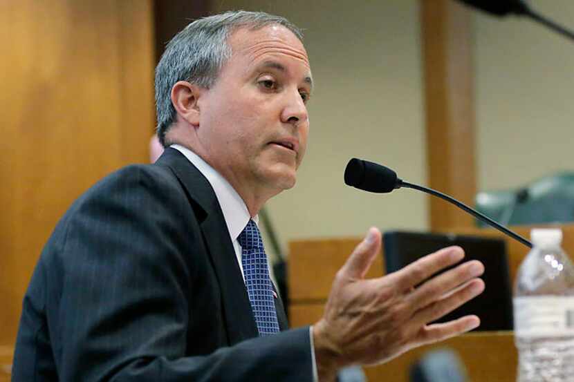  Texas Attorney General Ken Paxton's motion to join the lawsuit was approved Monday. (File...