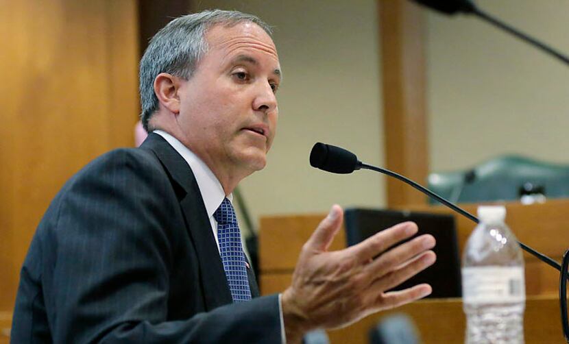  Texas Attorney General Ken Paxton. (File 2015/The Associated Press)