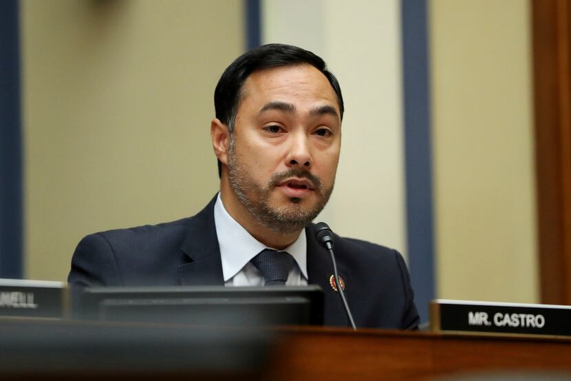 Rep. Joaquin Castro, D-San Antonio, seen here before the COVID-19 pandemic, has launched an...
