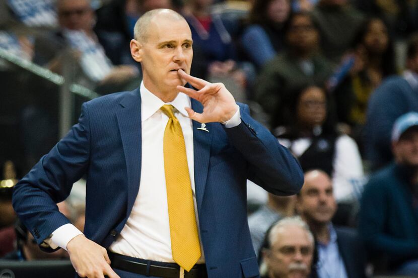 Dallas Mavericks head coach Rick Carlisle paces the sidelines during the first half of an...