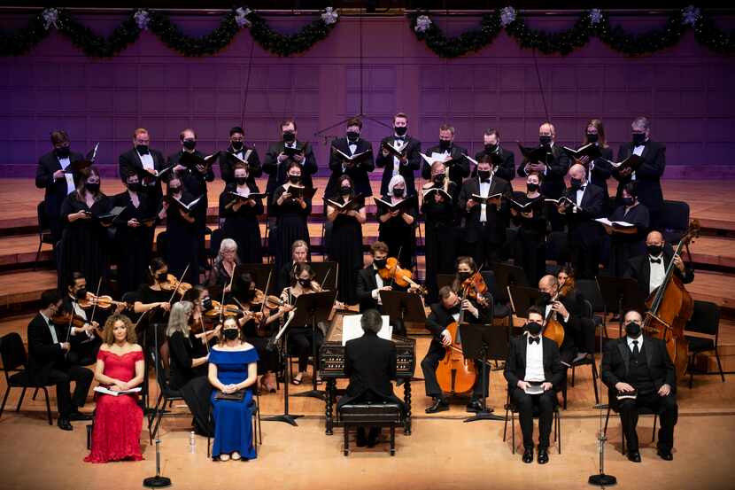 The Dallas Bach Society performs Handel's Messiah at Meyerson Symphony Center in Dallas,...
