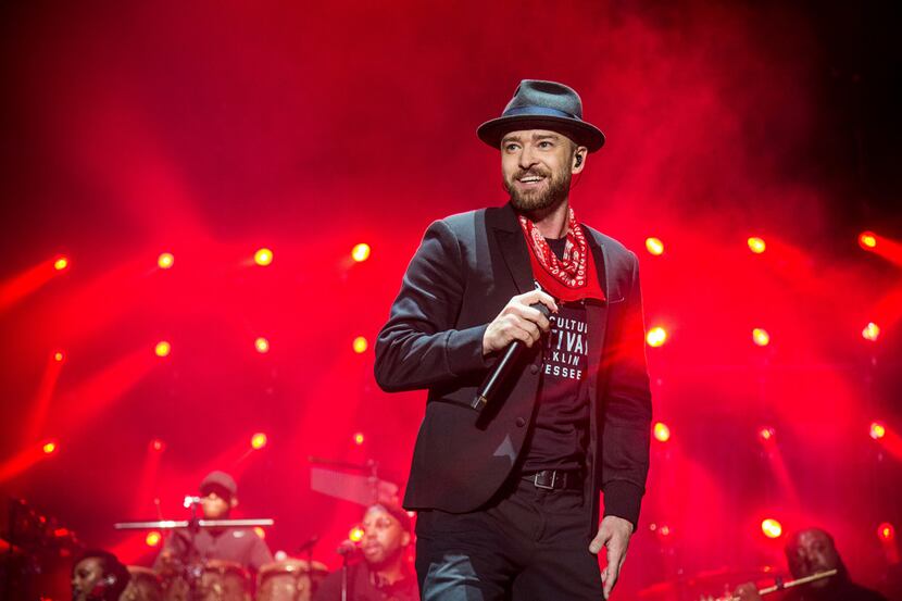 Justin Timberlake performs at the Pilgrimage Music and Cultural Festival on Saturday, Sept....