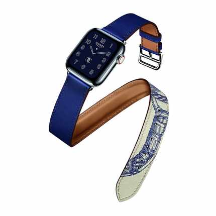 Apple and Hermès introduced a new Apple Watch collection in late 2015 with leather bands...