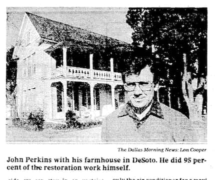 Clipping of Nance Farm from The Dallas Morning News.