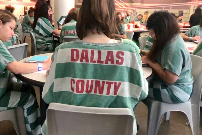 Female inmates in the Dallas County Jail who inspired the new film, In Her Shoes.