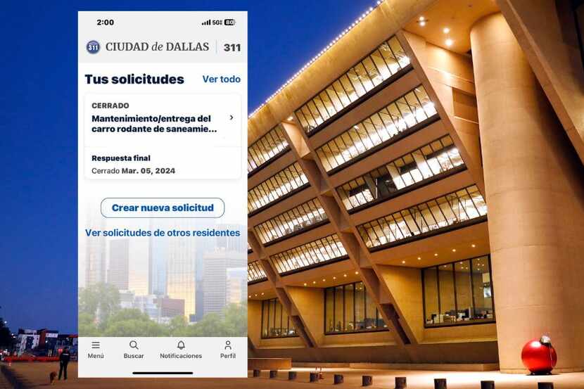 The city is launching a campaign to promote the new Dallas 311 app, also available in Spanish.
