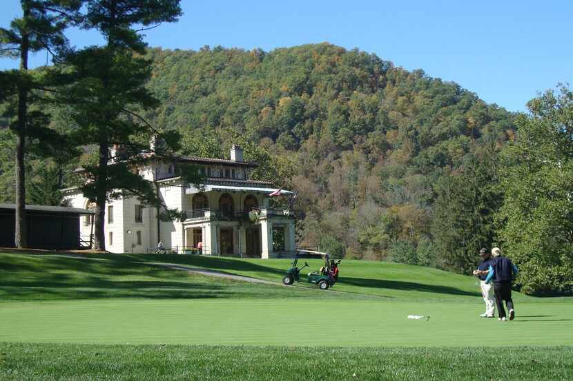 Visitors can golf  amid mountain beauty at two courses at the historic Omni Homestead Resort...