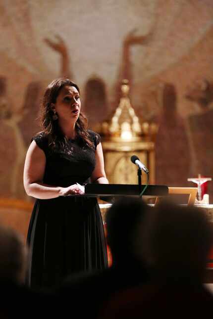 Soprano Julianna Emanski, the artistic director of Lumedia Musicworks, performs Giovanni...