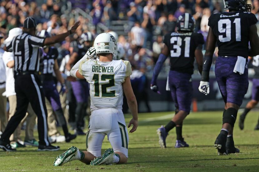 Baylor Bears quarterback Charlie Brewer (12) is pictured during the Baylor University Bears...