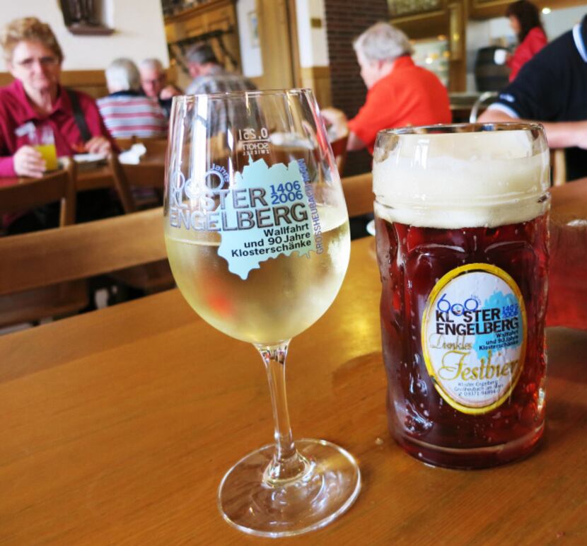At the wine- and beer-making Engelberg Monastery, manned by four monks, visitors can enjoy...