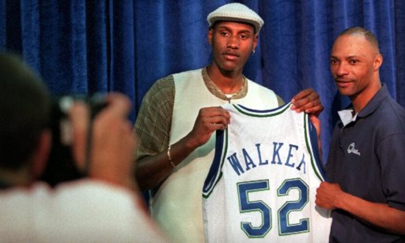 JAMAL MASHBURN Champion DALLAS MAVERICKS Mavs White Jersey 44 NBA Nash  Nowitzki