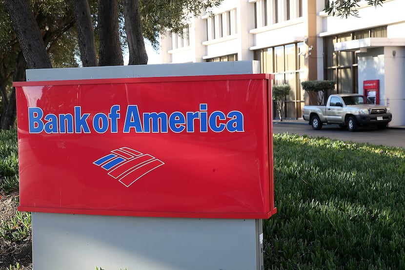 OAKLAND, CA - JANUARY 15:  A sign is posted in front of a Bank of American branch office on...