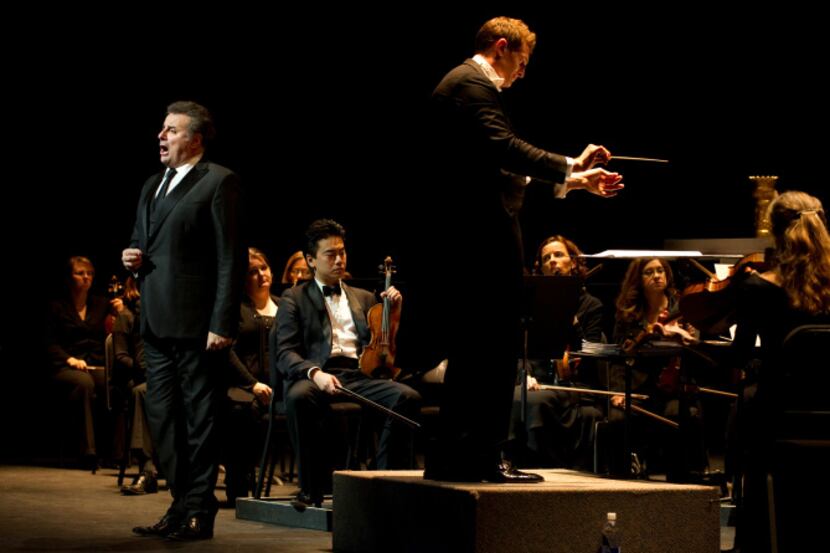 Italian tenor Marcello Giordani performed with the Dallas Opera Orchestra at the Winspear...
