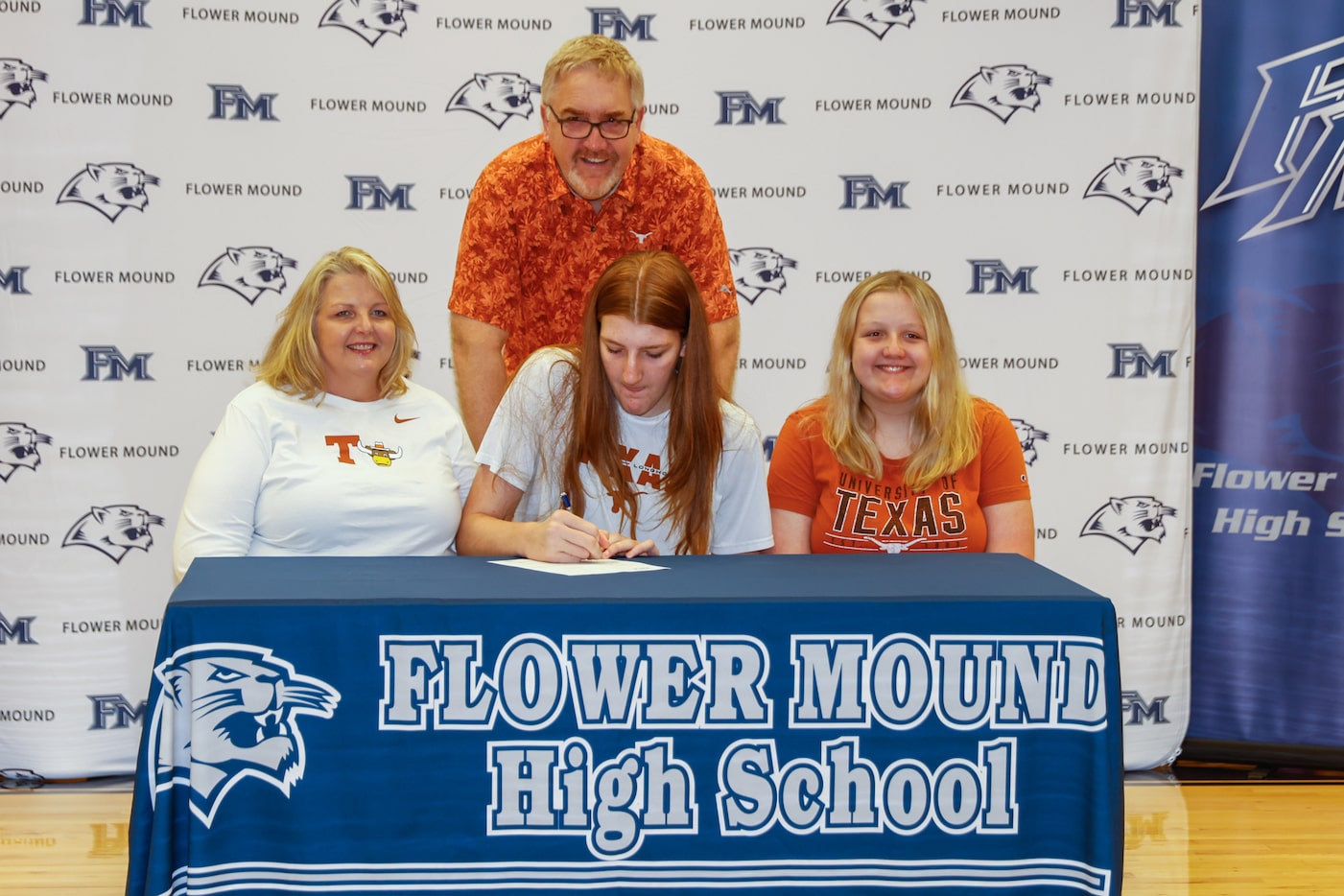 Abbie Boutilier during the signing day ceremony in Flower Mound on Wednesday, Nov. 9, 2022....