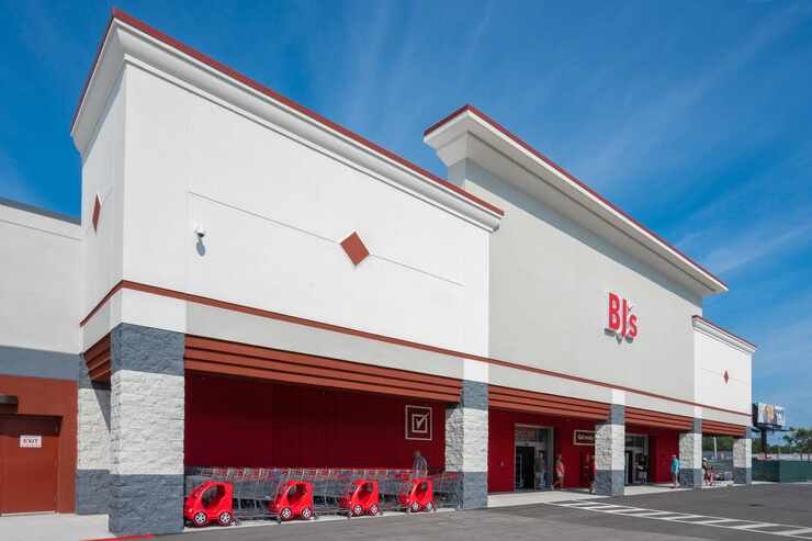 Exterior of a BJ's Wholesale Club in Clearwater, Fla.