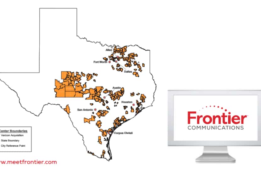 Former Texas Verizon customers served by Frontier