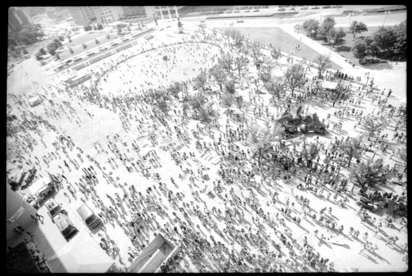  From City Hall Beach Day during the summer of 1984 (Dallas Municipal Archives)