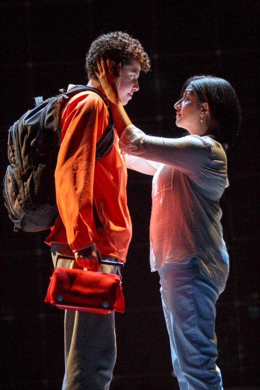 Adam Langdon and Maria Elena Ramirez perform in The Curious Incident of the Dog in the...