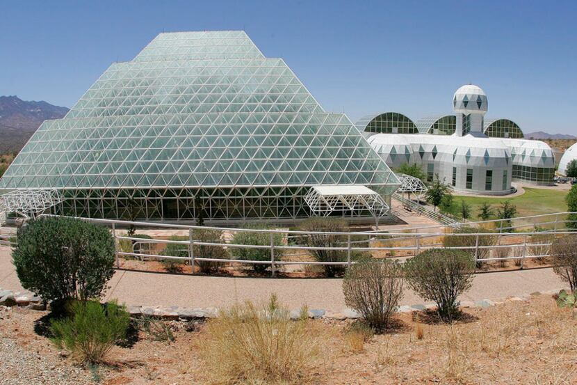 The Biosphere 2 structure in Oracle, Arizona, a scientific endeavor funded by Fort Worth's...
