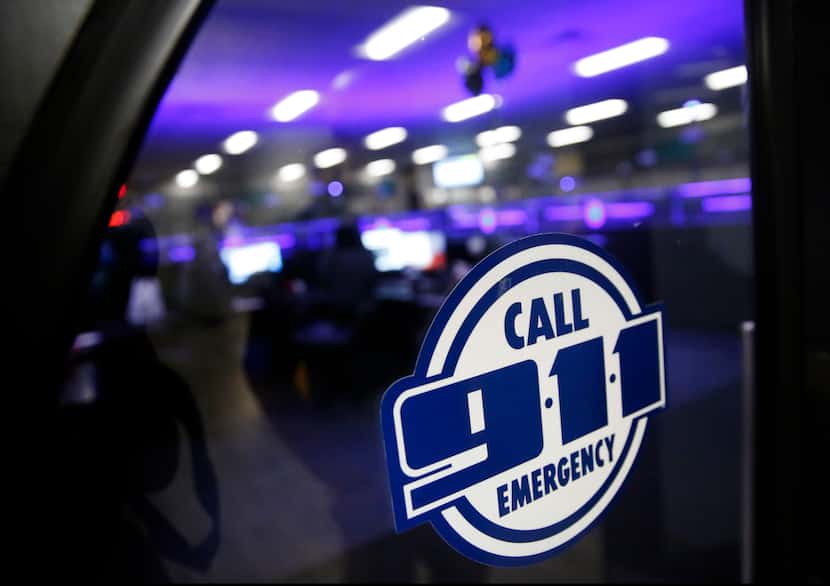 The Dallas Police 911 call center at Dallas City Hall in Dallas on Friday, May 3, 2019....