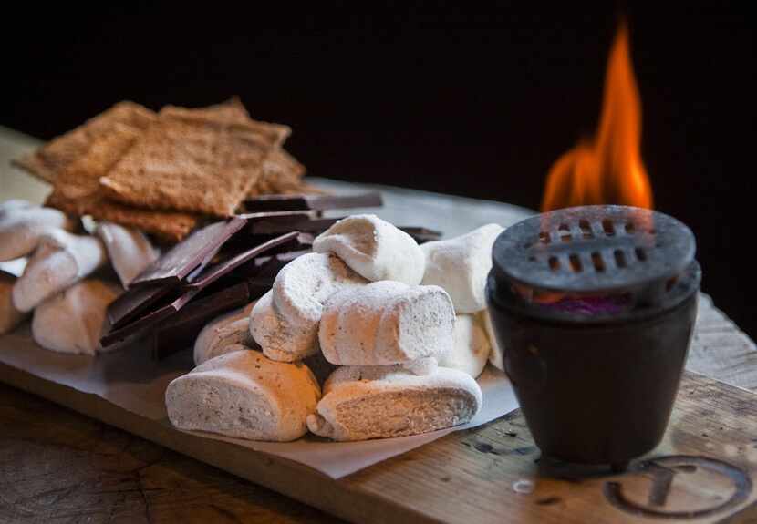 Tableside s'mores is on the Valentine's Day menu at Tillman's Roadhouse in Dallas. 