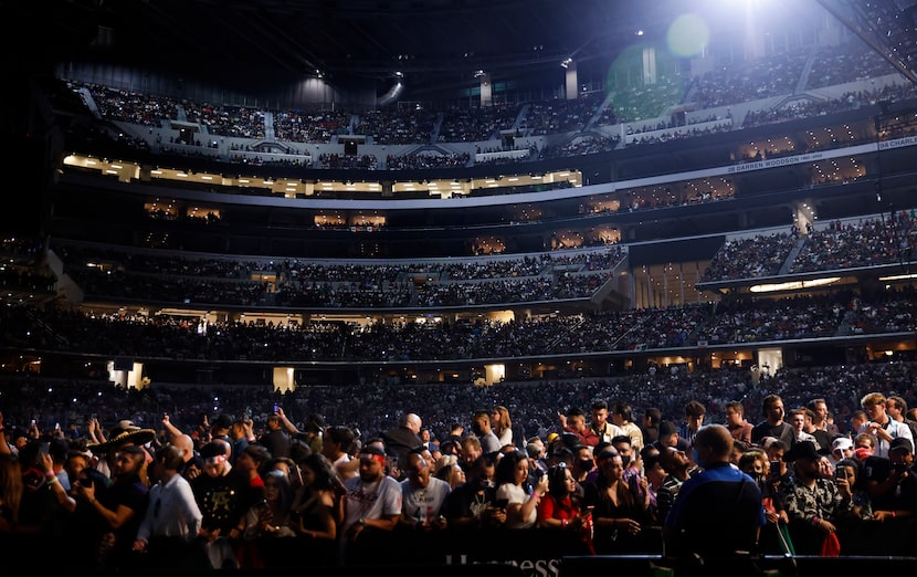 Over 70,000 people, the largest crowd to see a sporting event during the COVID-19 pandemic,...