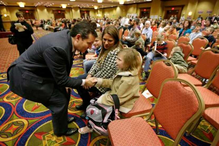  Sen. Ted Cruz met with Bethany Davidson after voicing support for charter schools and home...