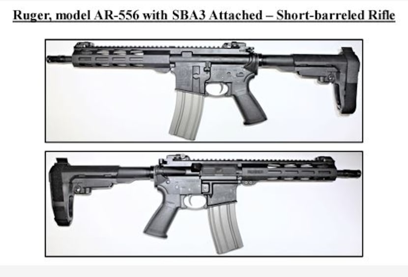 This AR-style pistol with stabilizing brace is now considered by ATF to be a short-barreled...