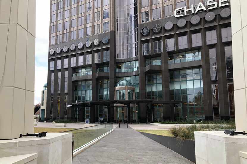 Owners of Chase Tower just completed a redo of the entry and plaza out front.