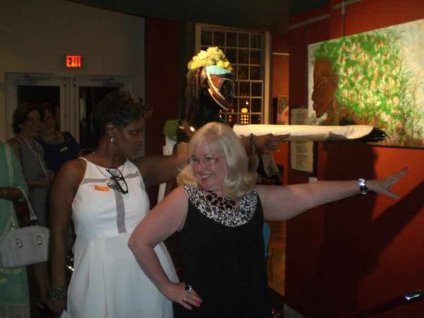 
Kay Hurley and Plano Art Association president Talley Williams attend the Multicultural Art...