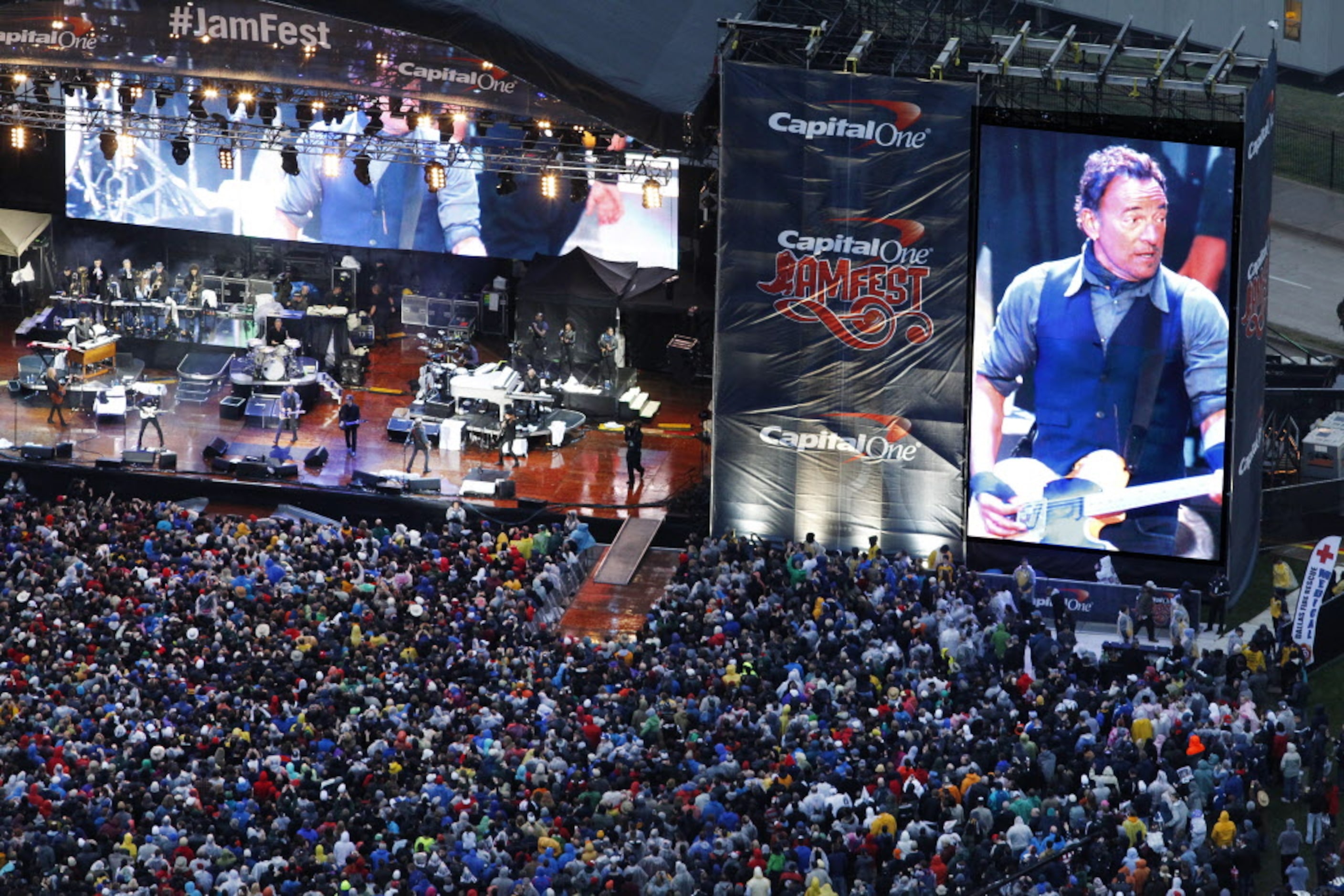 Bruce Springsteen and E Street Band entertain fans on Sunday, April 6, 2014 at Reunion Park...