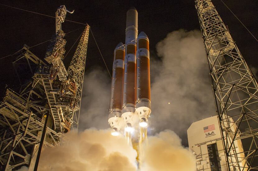 The United Launch Alliance Delta IV Heavy rocket launches NASA's Parker Solar Probe to touch...