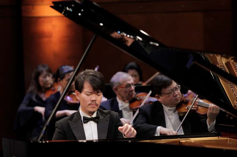 Pianist Honggi Kim performs with the Fort Worth Symphony Orchestra and guest conductor...