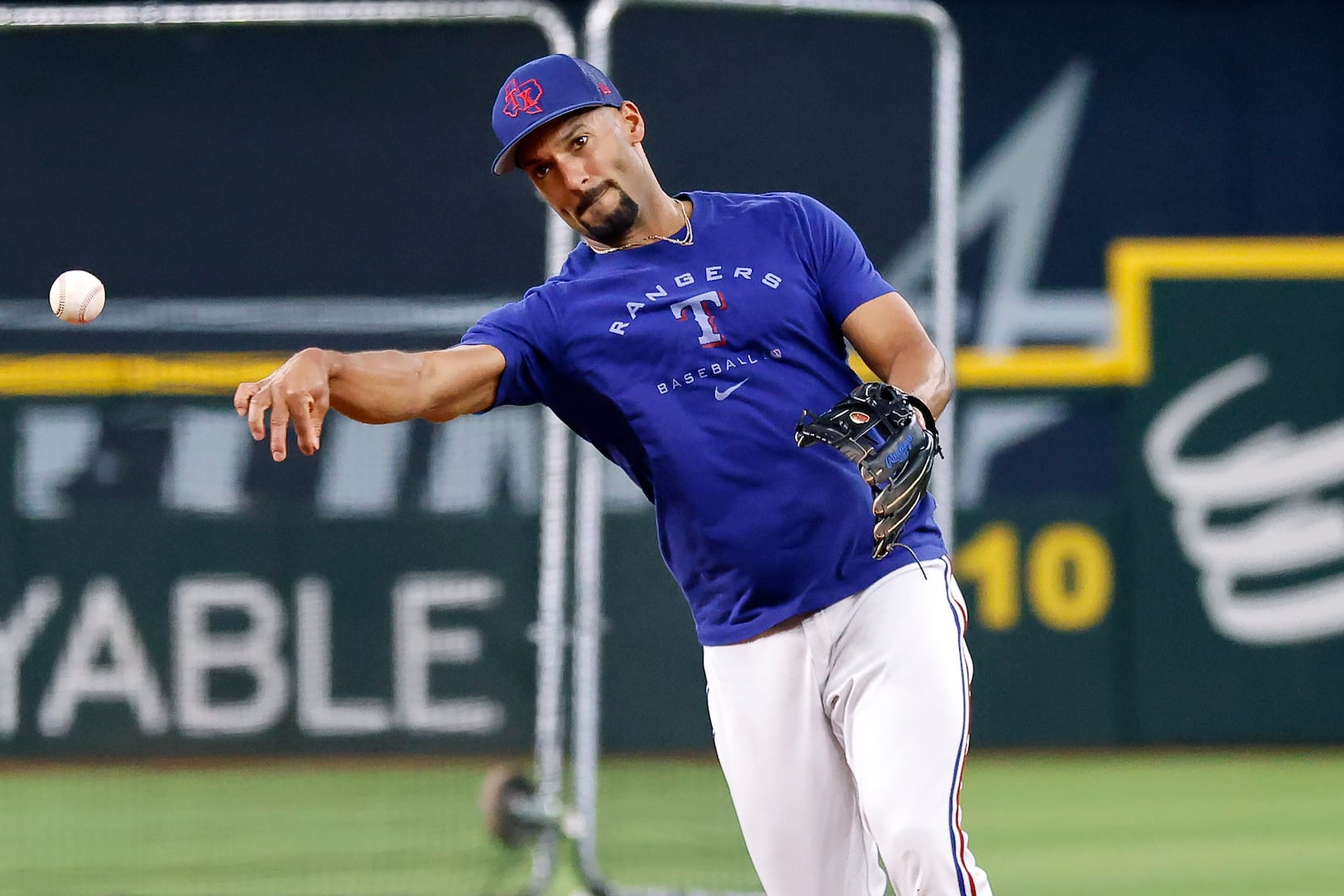 Texas Rangers on X: Check out the old school jerseys the guys are