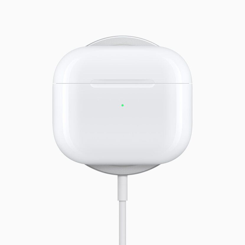 The new AirPods can charge from any Qi wireless charger, from Apple's Magsafe charger or...