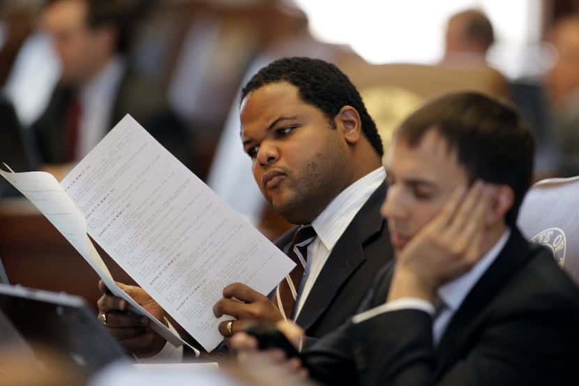 5/27/11 -   Rep. Eric Johnson, D-Dallas at the State Capitol in Austin, TX Friday May 27,...