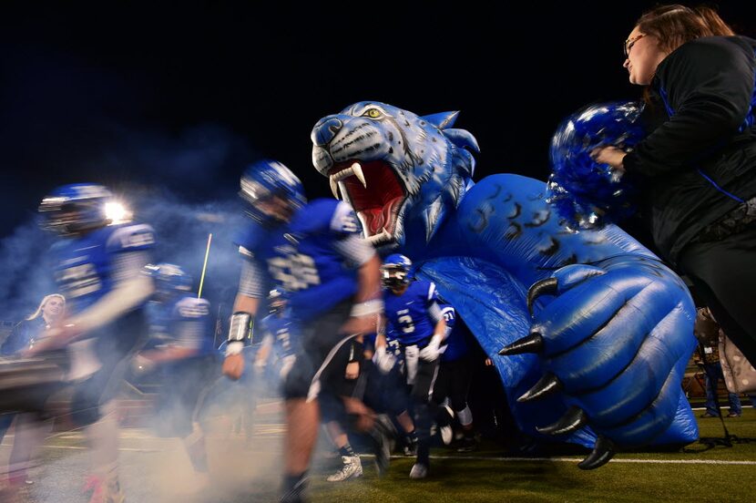 The Krum Bobcats take the field against Celina, in a UIL Class 4A Division 2 state...