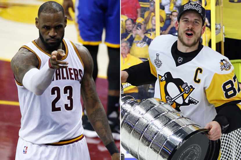 Aside from the obvious physical differences between LeBron James, left, and Sidney Crosby,...
